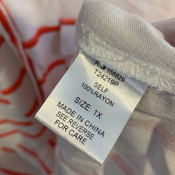 White birch button down striped shirt size 1x - Picture 6 of 6